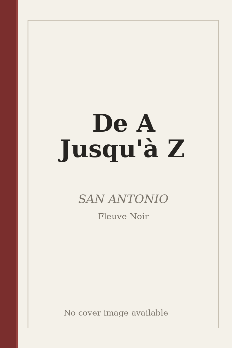 De A Jusqu'à Z - no cover image available