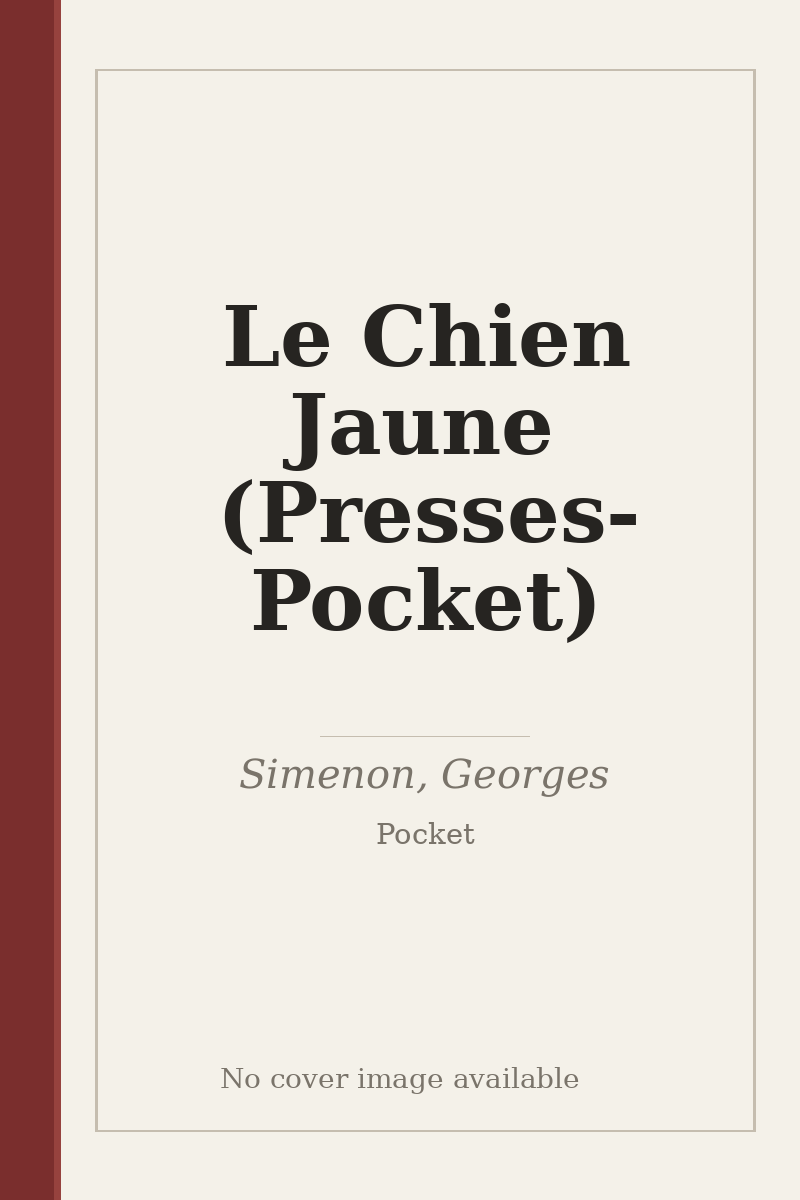 Le Chien Jaune (Presses-Pocket) - no cover image available