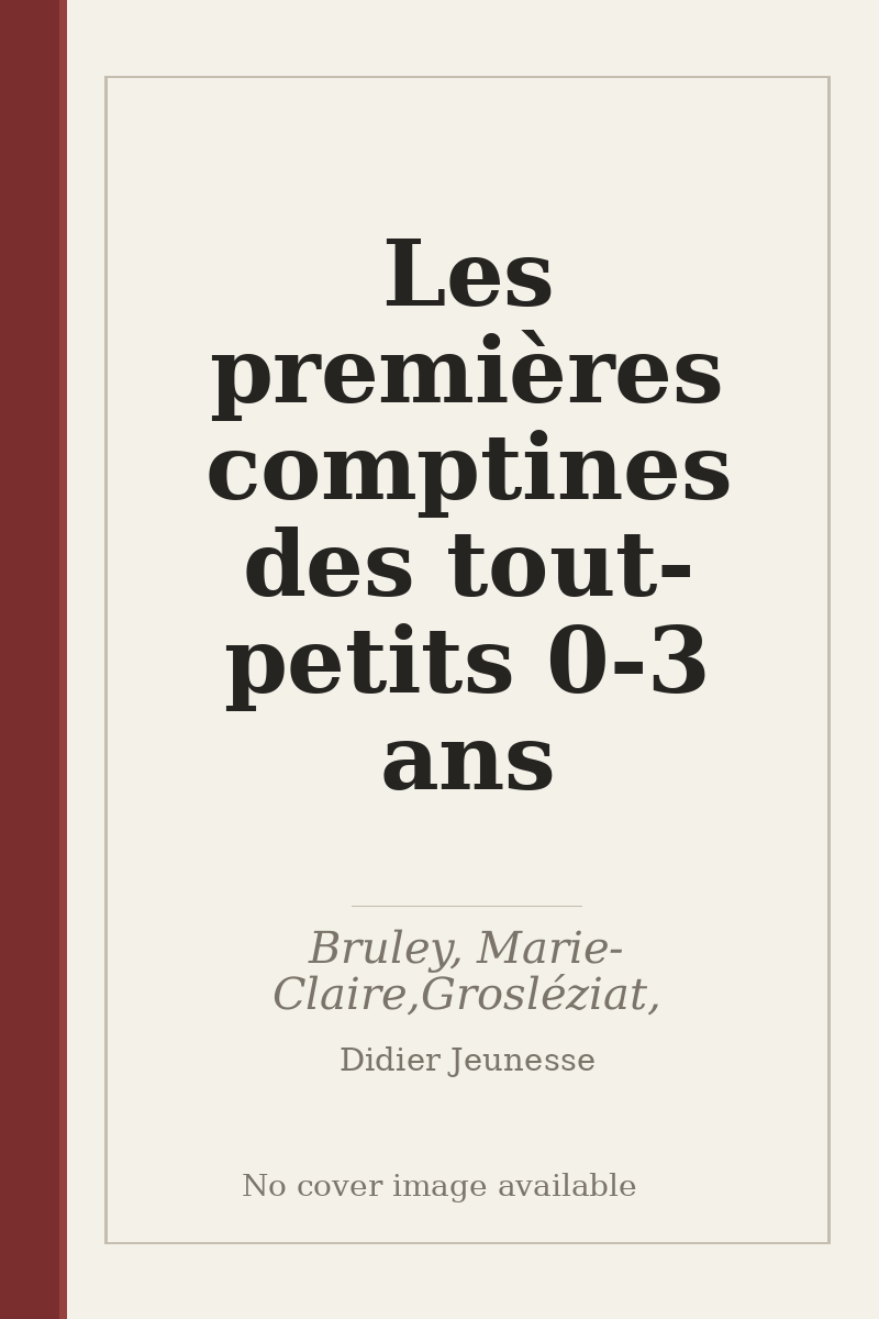 Les premières comptines des tout-petits 0-3 ans - no cover image available