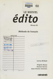Le nouvel Edito: Livre de l'eleve B2 + CD + DVD
