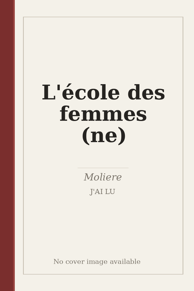 L'école des femmes (ne) - no cover image available