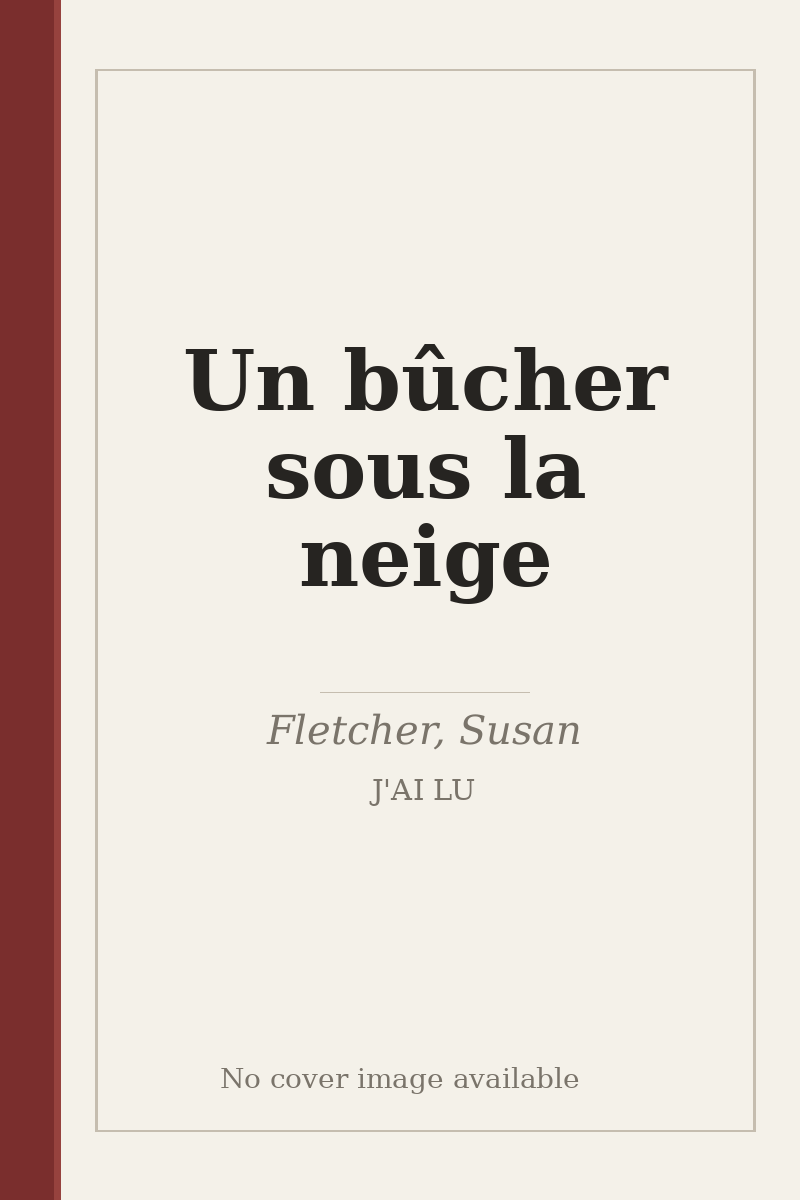 Un bûcher sous la neige - no cover image available