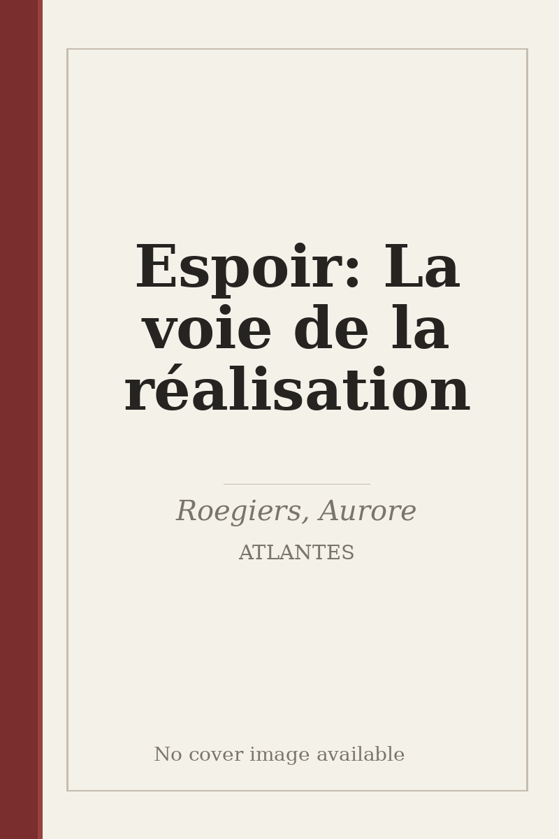 Espoir: La voie de la réalisation - no cover image available