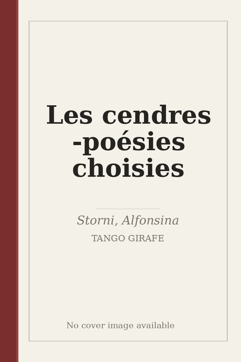 Les cendres - poésies choisies - no cover image available