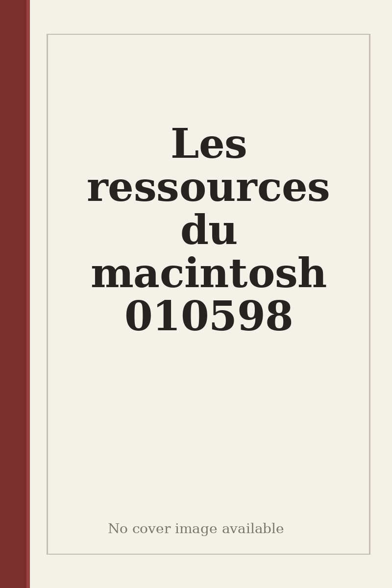 Les ressources du macintosh 010598 - no cover image available