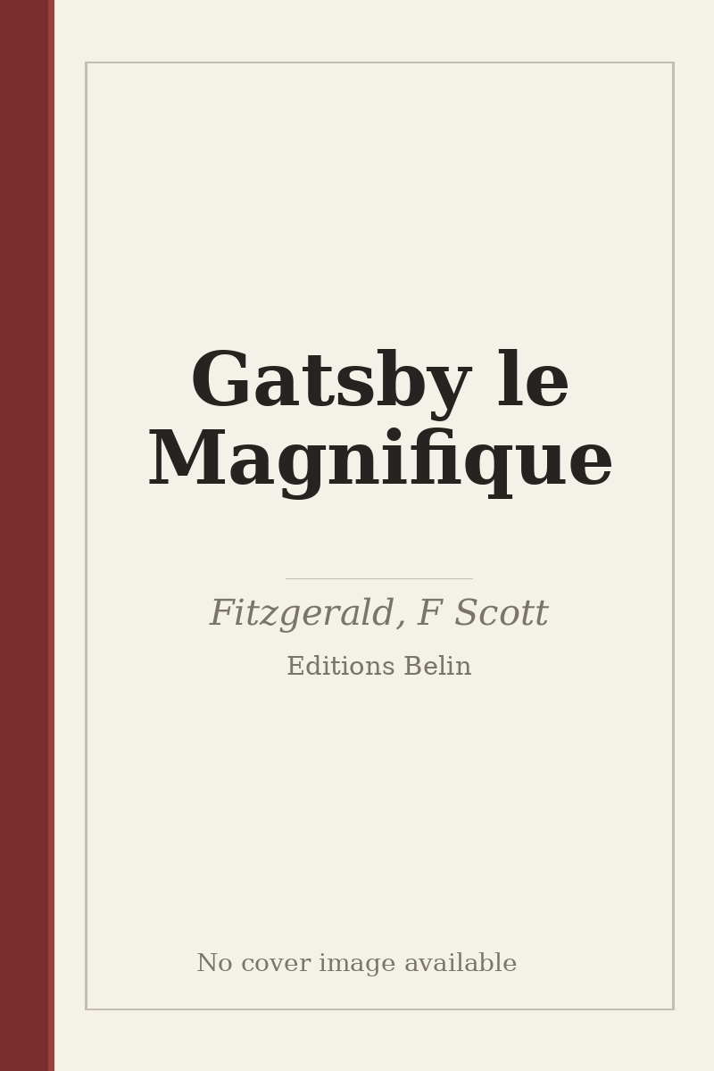 Gatsby le Magnifique - no cover image available