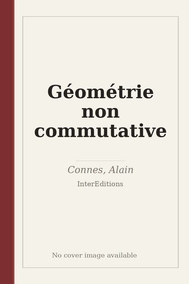 Géométrie non commutative - no cover image available