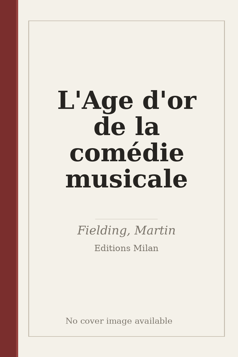 L'Age d'or de la comédie musicale - no cover image available