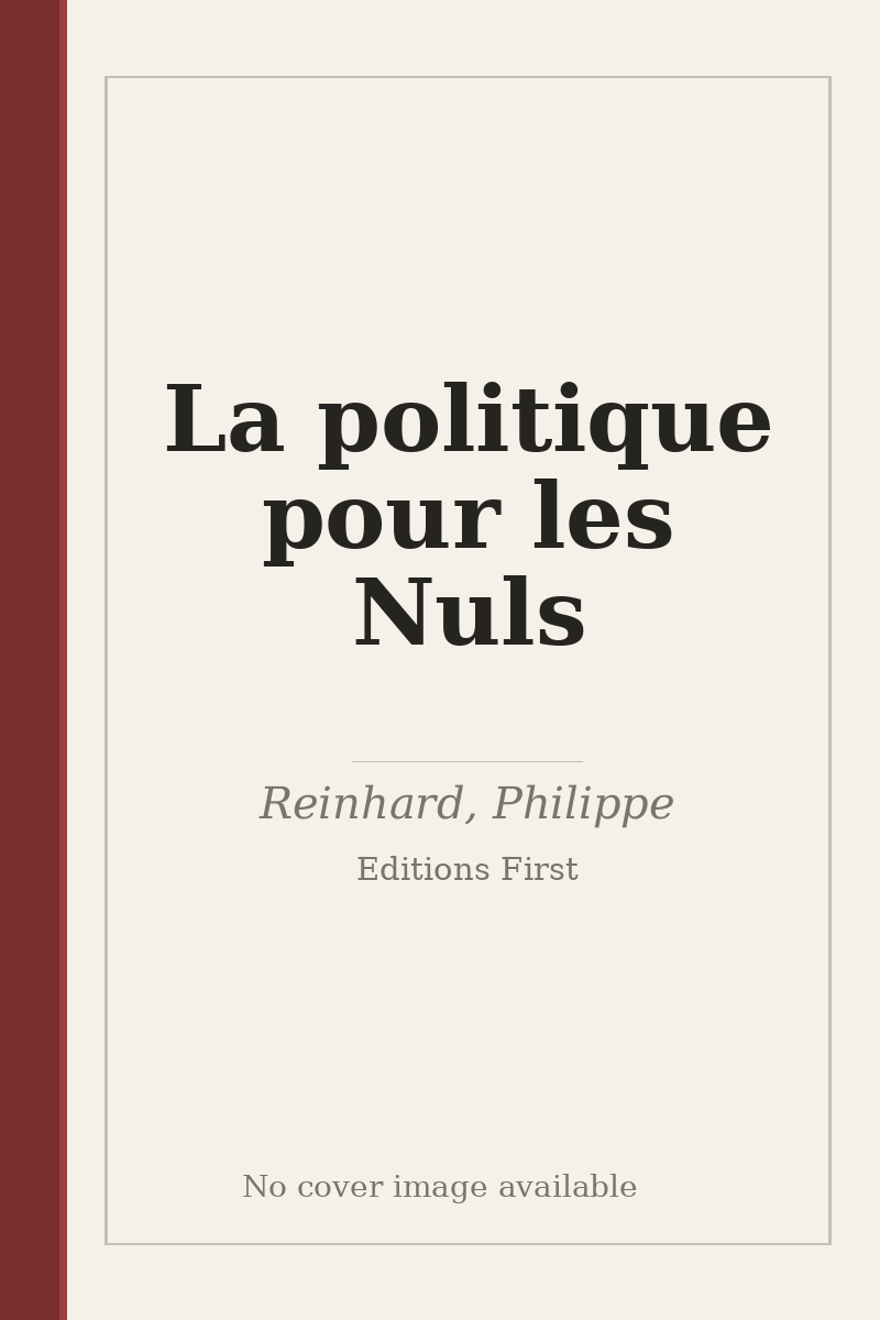 La politique pour les Nuls - no cover image available