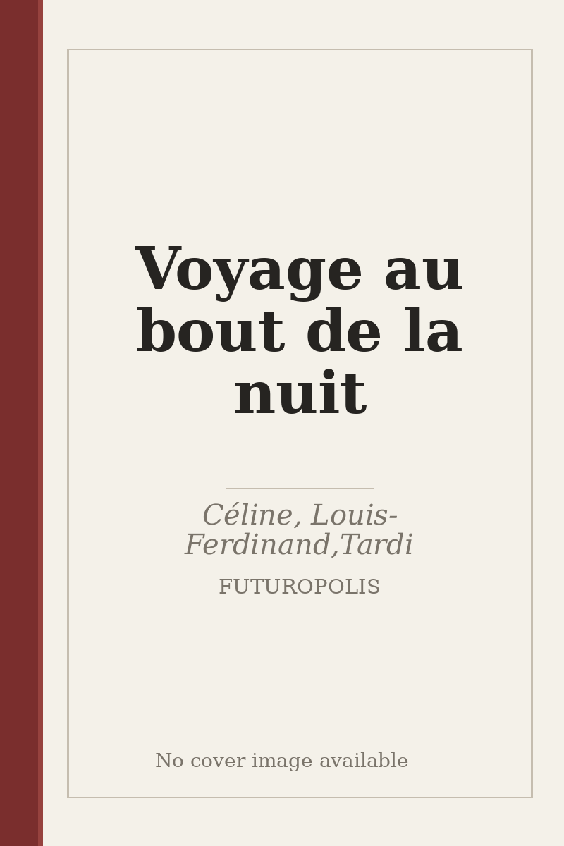 Voyage au bout de la nuit - no cover image available