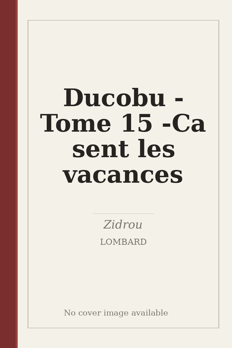 Ducobu - Tome 15 - Ca sent les vacances - no cover image available