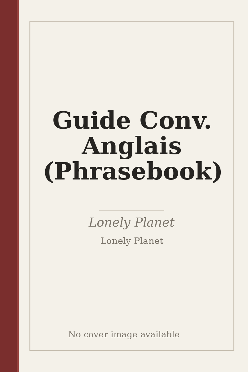 Guide Conv. Anglais (Phrasebook) - no cover image available
