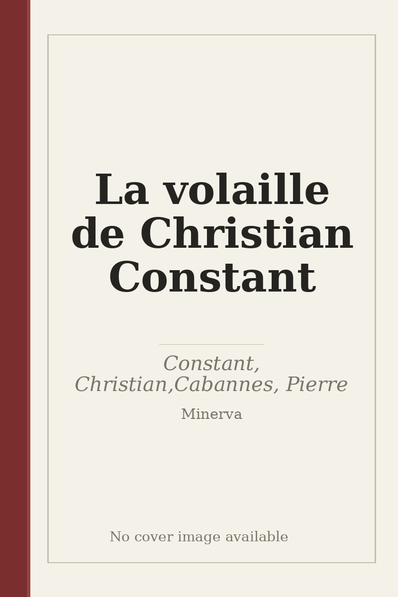 La volaille de Christian Constant - no cover image available