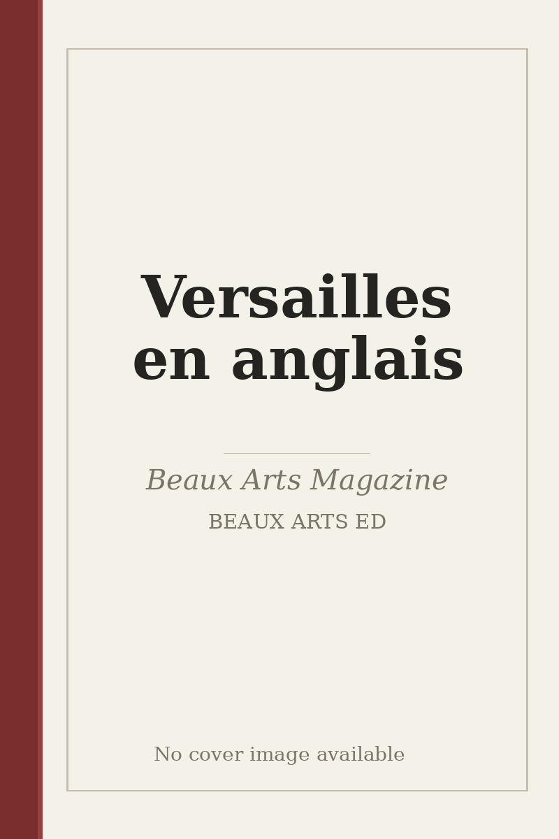 Versailles en anglais - no cover image available