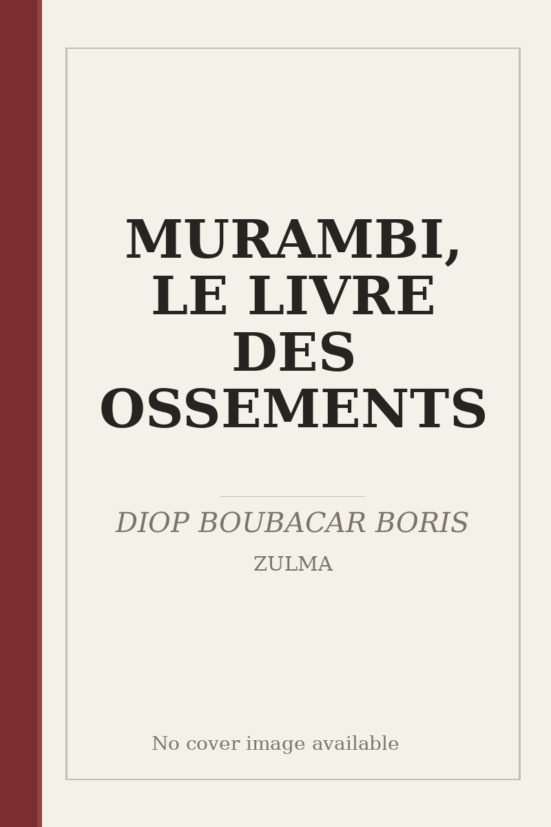MURAMBI, LE LIVRE DES OSSEMENTS - no cover image available