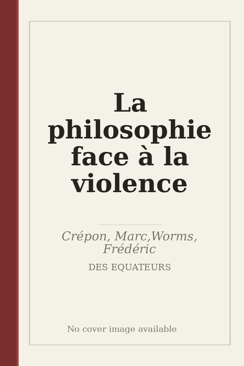 La philosophie face à la violence - no cover image available