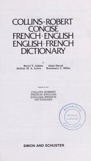 Collins-Robert Concise French-English, English-French Dictionary