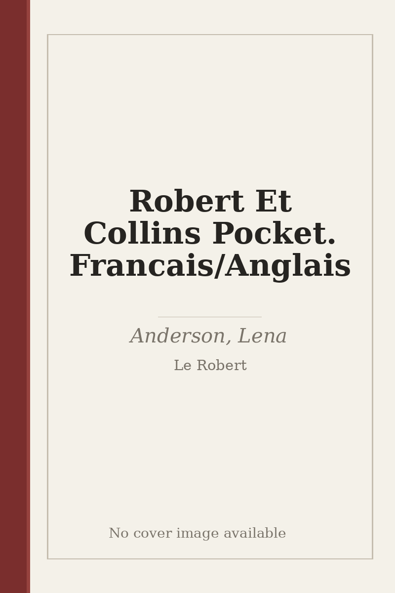 Robert Et Collins Pocket. Francais/Anglais - no cover image available