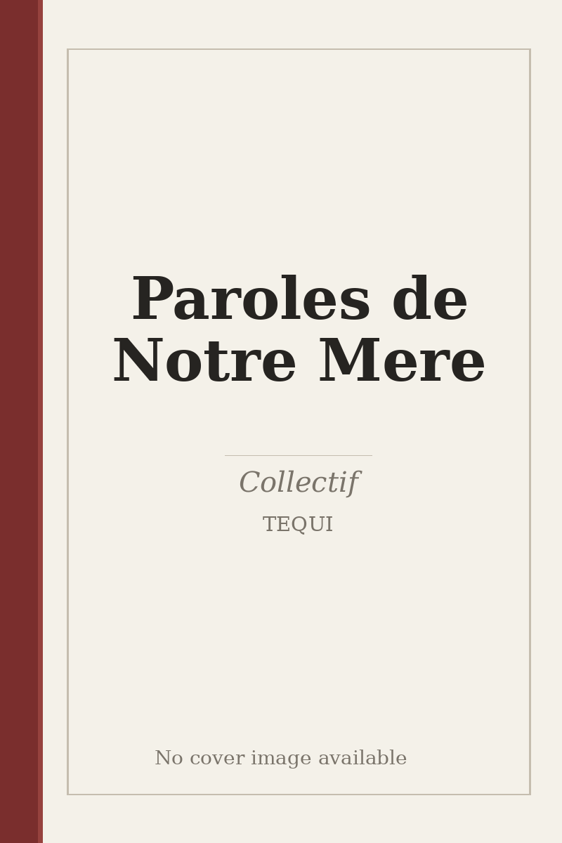 Paroles de Notre Mere - no cover image available
