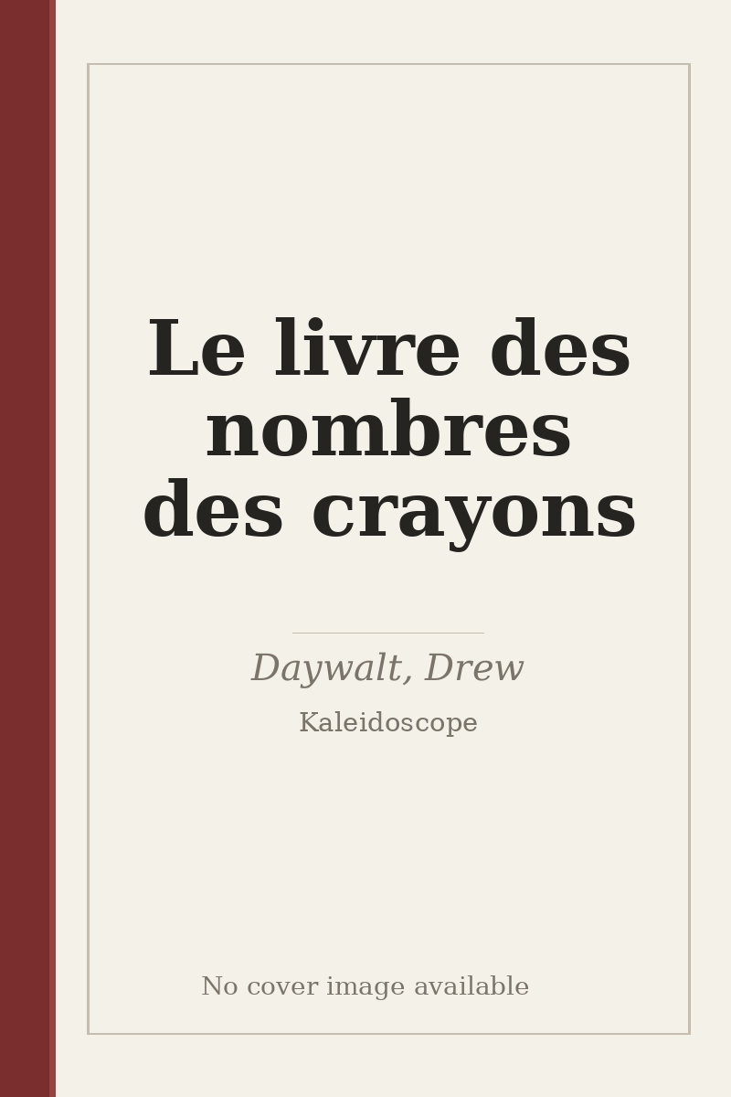 Le livre des nombres des crayons - no cover image available