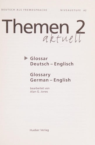 Themen Aktuell: Glossar Deutsch - Englisch 2