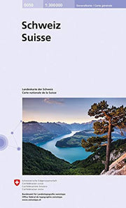 Switzerland - general map (2022): Carte générale de la Suisse 1:300 000