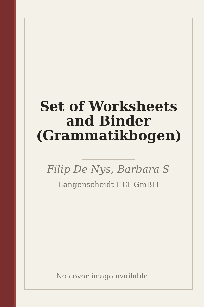 Set of Worksheets and Binder (Grammatikbogen) - no cover image available