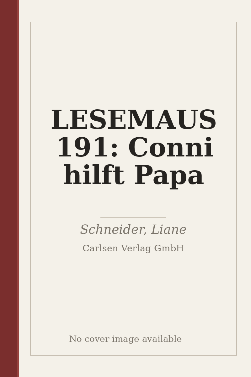 LESEMAUS 191: Conni hilft Papa - no cover image available
