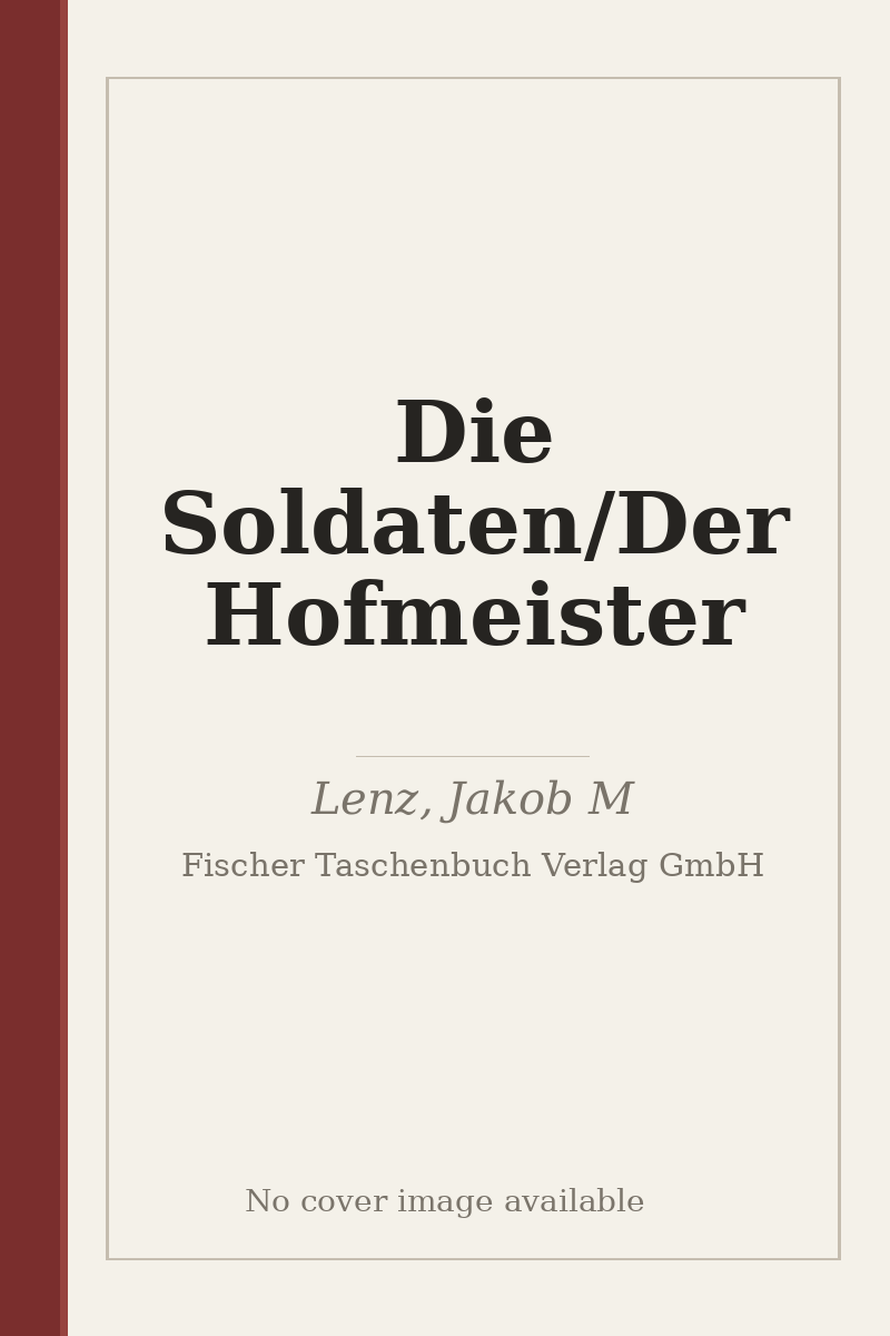 Die Soldaten/Der Hofmeister - no cover image available
