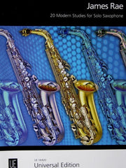 20 Modern Studies For Solo Saxophone: Moderne Rhythmus und Interpretationsstudien für angehende Saxophonisten. für Saxophon.