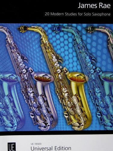 20 Modern Studies For Solo Saxophone: Moderne Rhythmus und Interpretationsstudien für angehende Saxophonisten. für Saxophon.