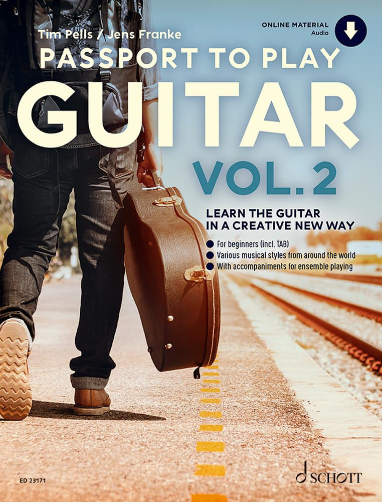 Passport to Play Guitar, Vol.2: Learn the Guitar in a creative new way - easy - sheet music including TAB - (ED 23171)
