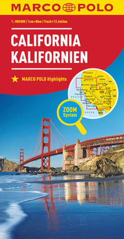California Marco Polo Map: Wegenkaart 1:800 000: Wegenkaart Schaal 1 : 800.000