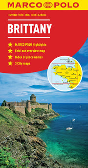 Brittany Marco Polo Map (Marco Polo Maps)