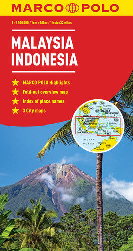 Malaysia, Indonesia Map (Marco Polo Maps)