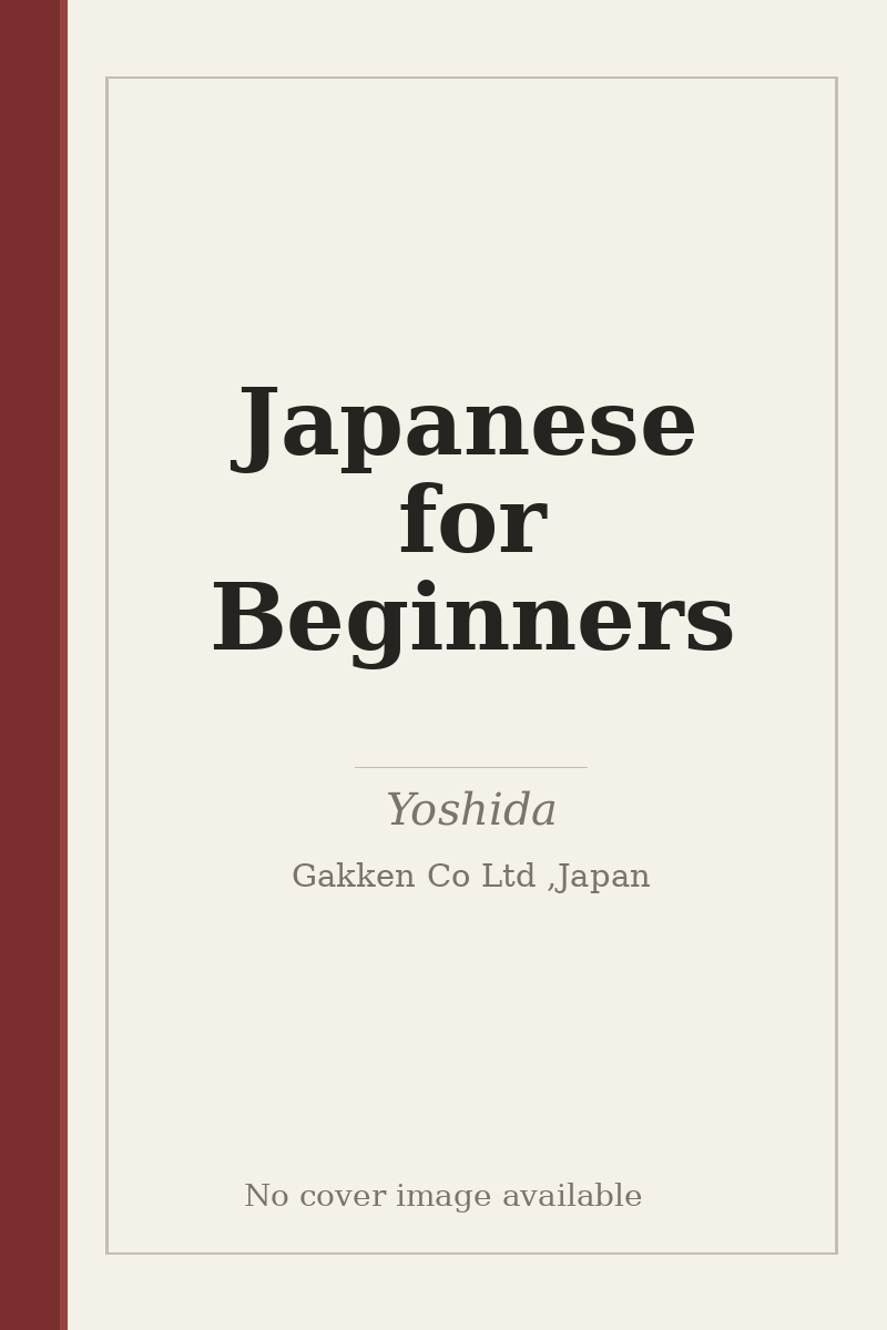 Japanese for Beginners - no cover image available