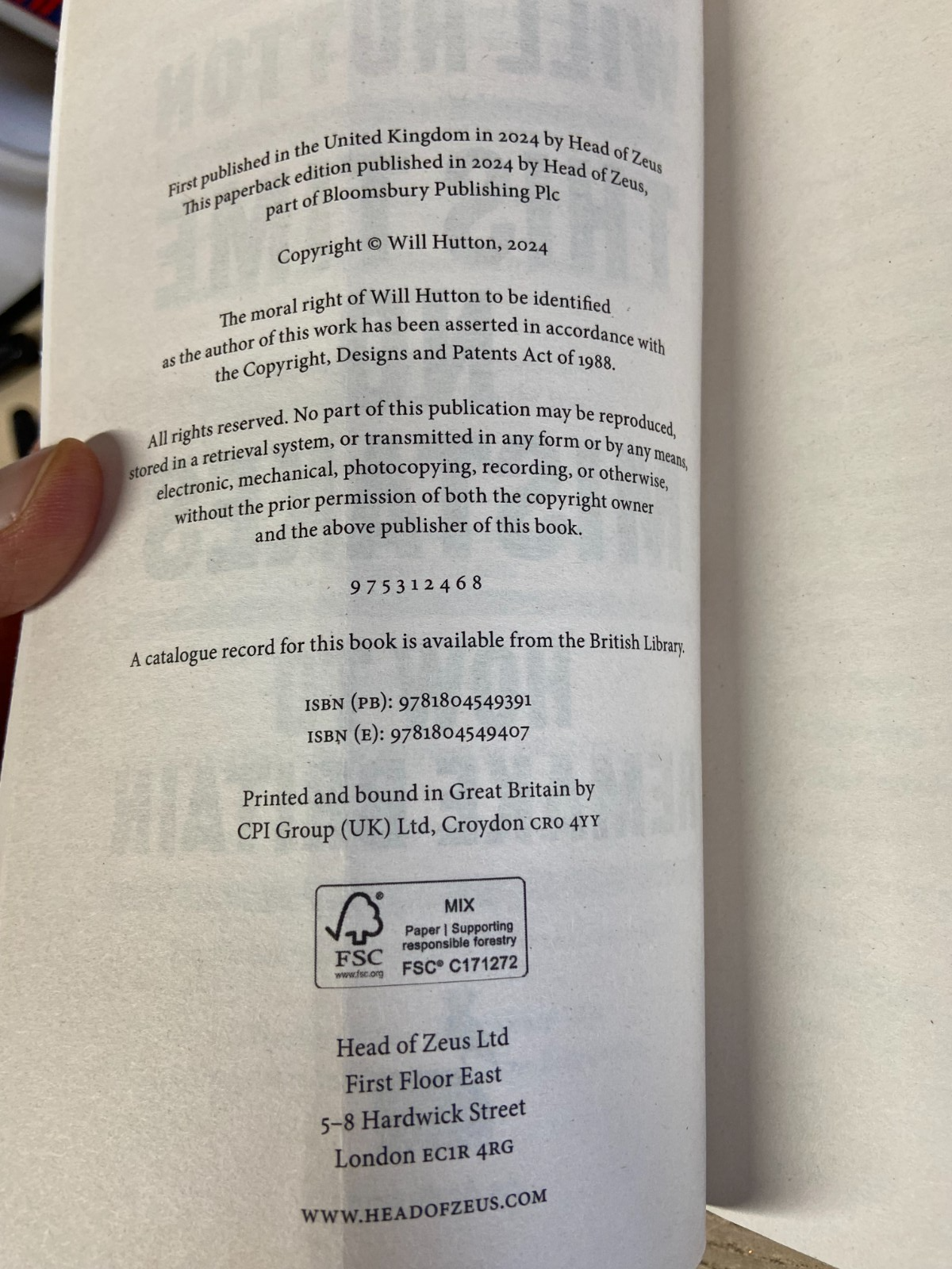 This Time No Mistakes, How To Remake Britain - Will Hutton - Signed