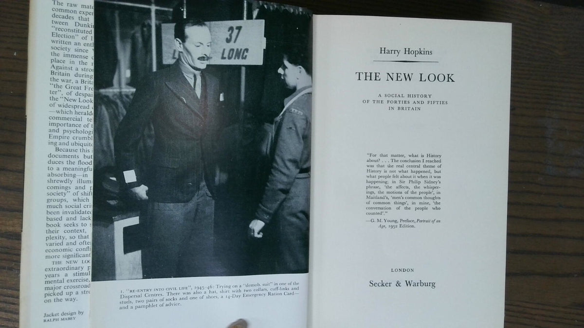 The New Look, Harry Hopkins, 1963, Secker & Warburg