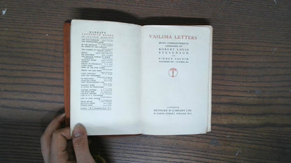 Valima Letters, Robert Louis Stevenson, Methuen & Company LTD