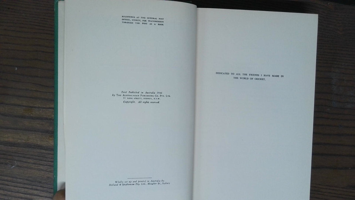 History of the Tests, Sydney Smith, 1946