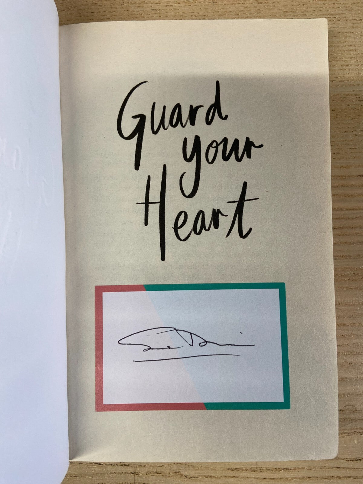 Guard Your Heart - Sue Divin - Signed