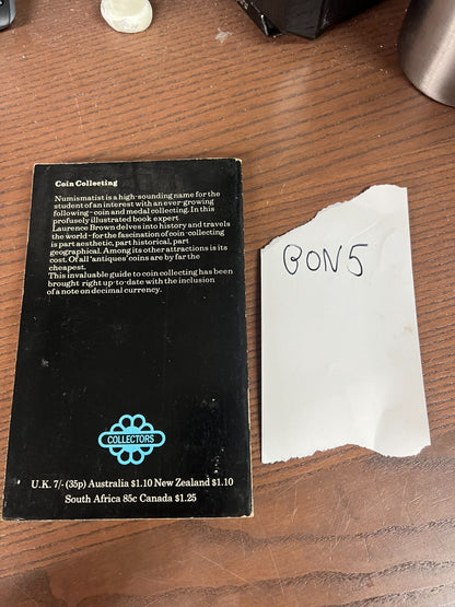 Coin Collecting,  Laurence Brown , Mayflower Handbook, 1970