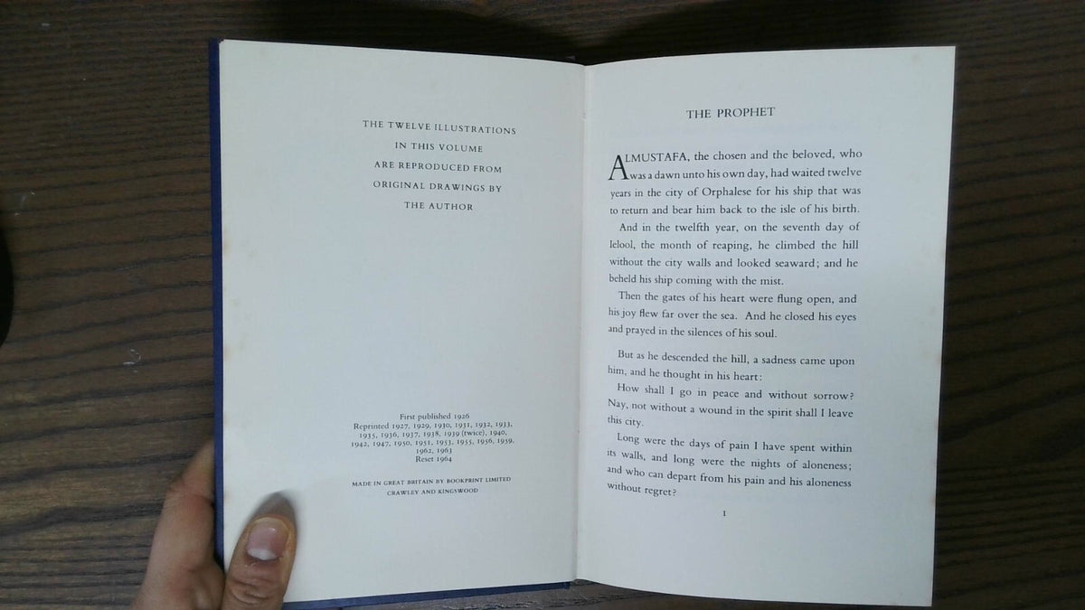 The Prophet, Kahlil Gibran, 1964, Heinemann