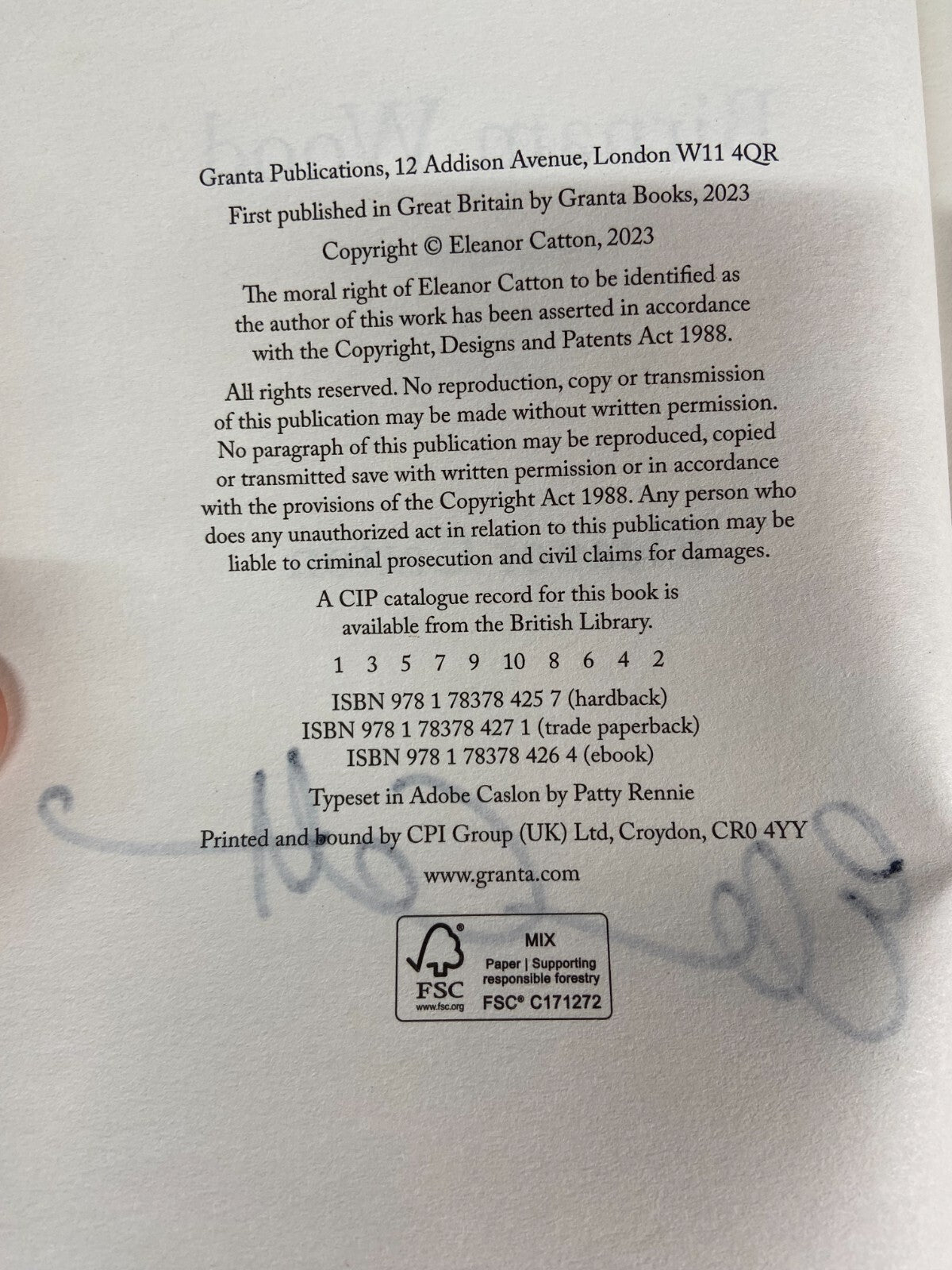 Birnam Wood - Eleanor Catton - Signed
