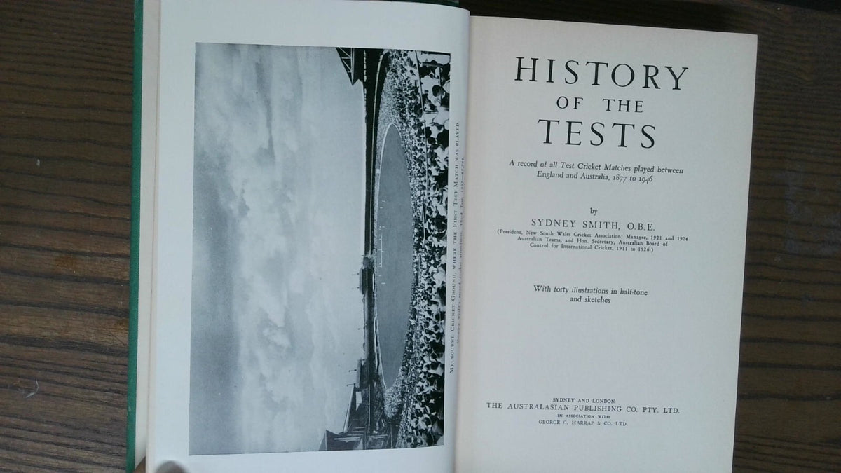 History of the Tests, Sydney Smith, 1946