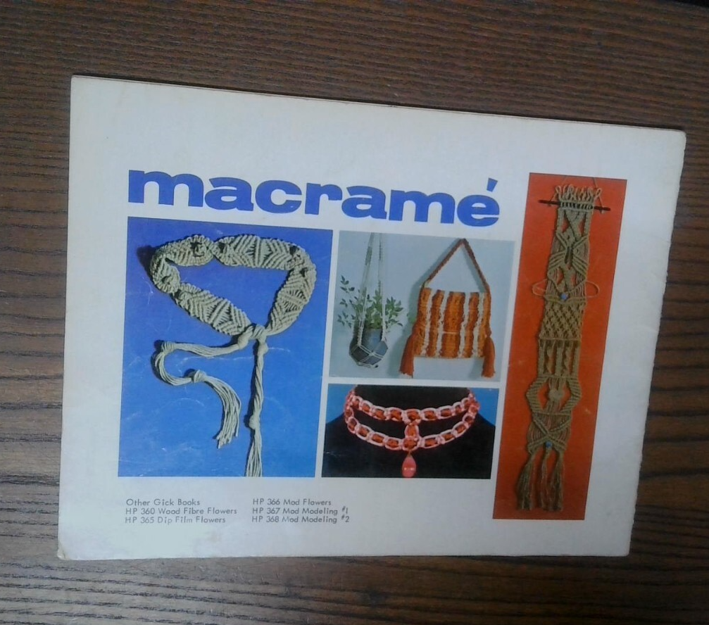 1971 MACRAME HP400 Lynn Paulin Vintage Instruction Book