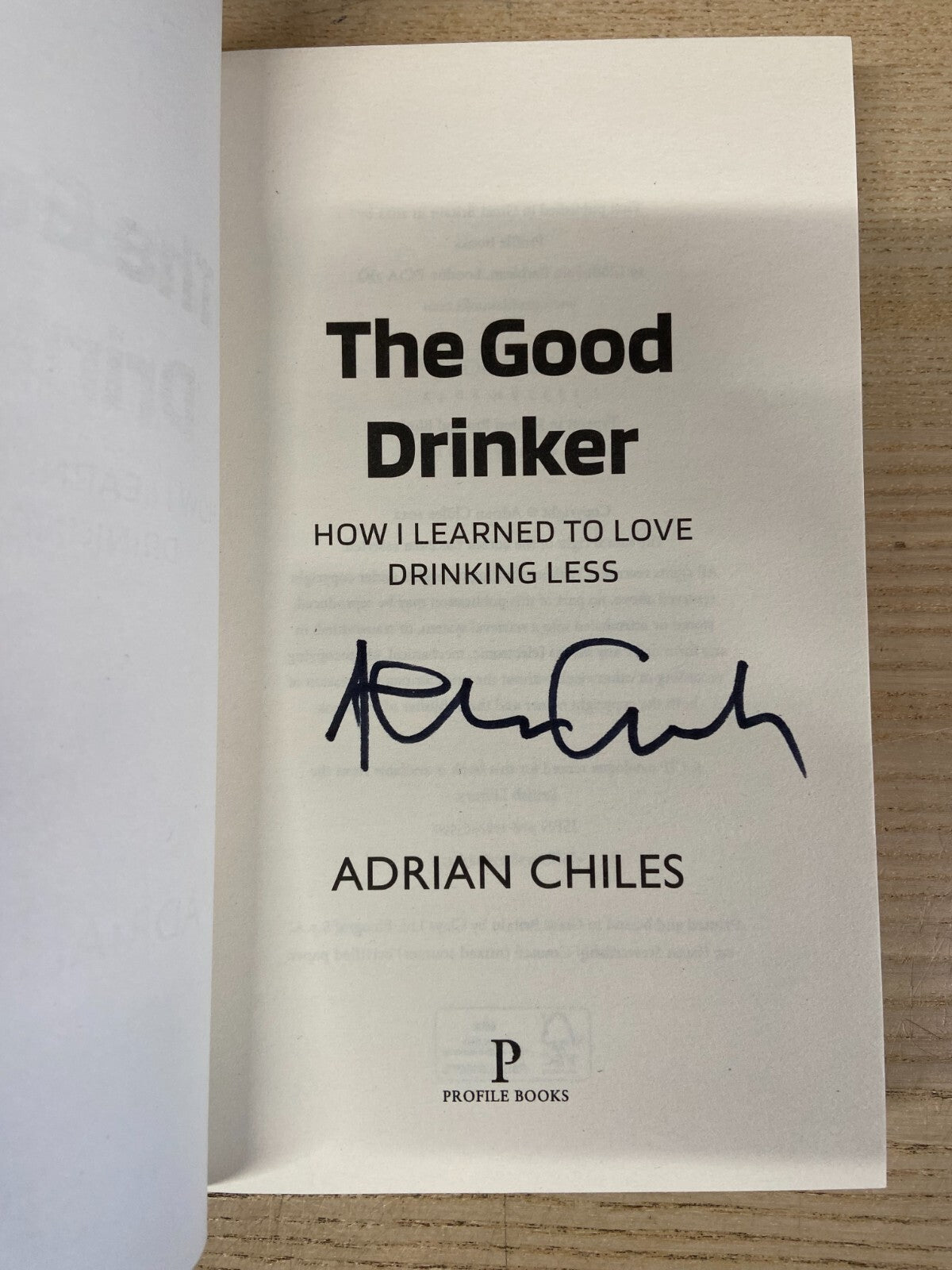The Good Drinker - Adrian Chiles - Signed