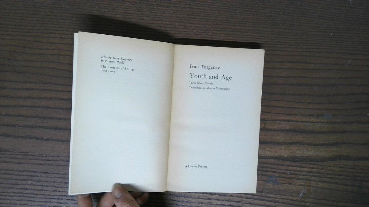 Youth and Age - Three Short Novels, Ivan Turgenev, 1969, Panther