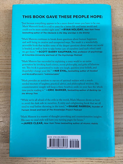 Every Thing is Fucked, A Book About Hope - Mark Manson - Signed
