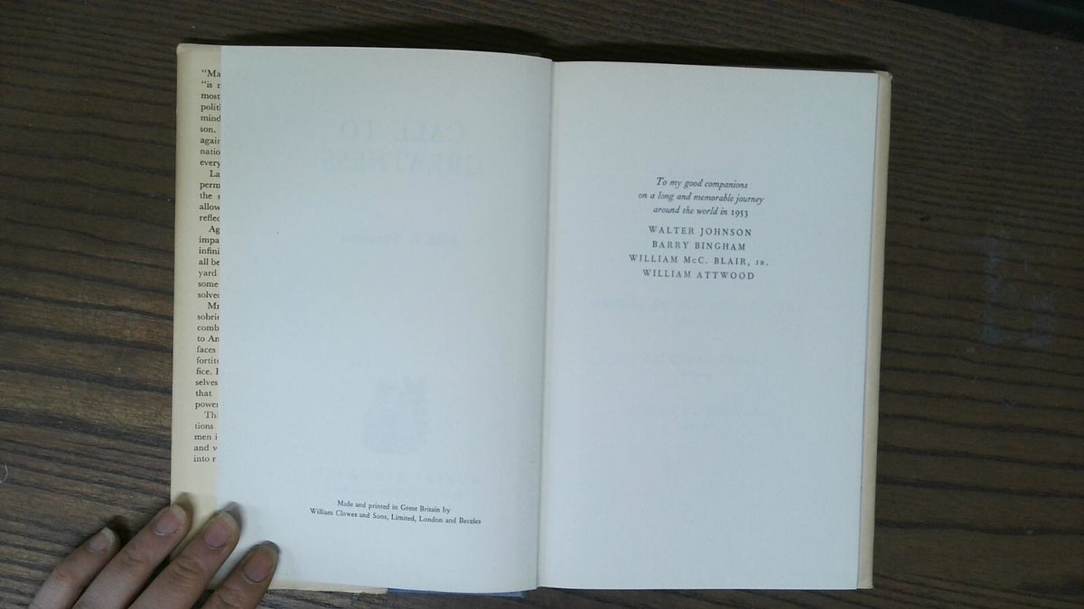 Call to Greatness, Adlai E. Stevenson, 1954, Rupert Hart-Davis